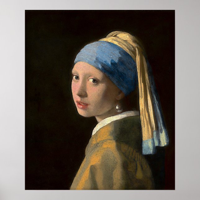 Póster Chica con Pearl Earring (Frente)