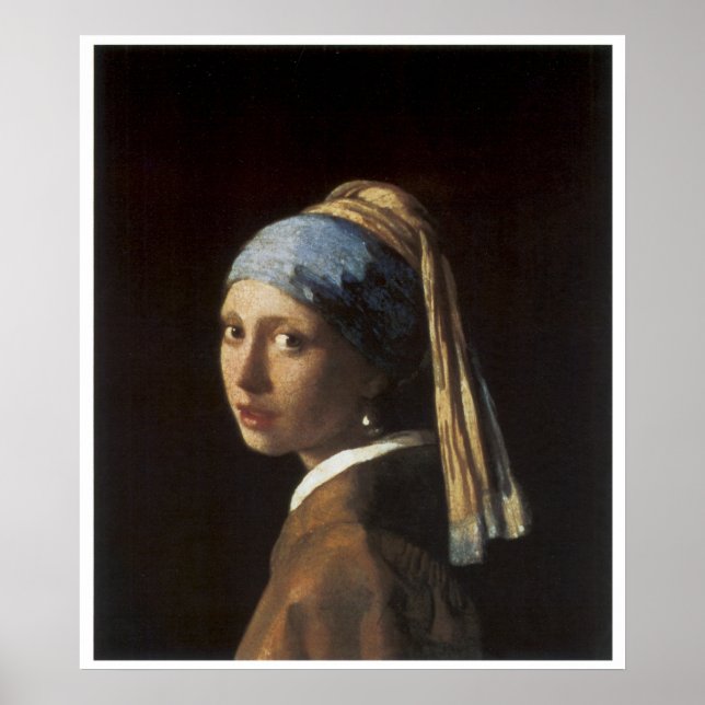 Póster Chica con Pearl Earring c. 1665-66 (Frente)
