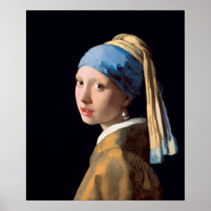 Póster Chica con Pearl Earring de Vermeer - Poster