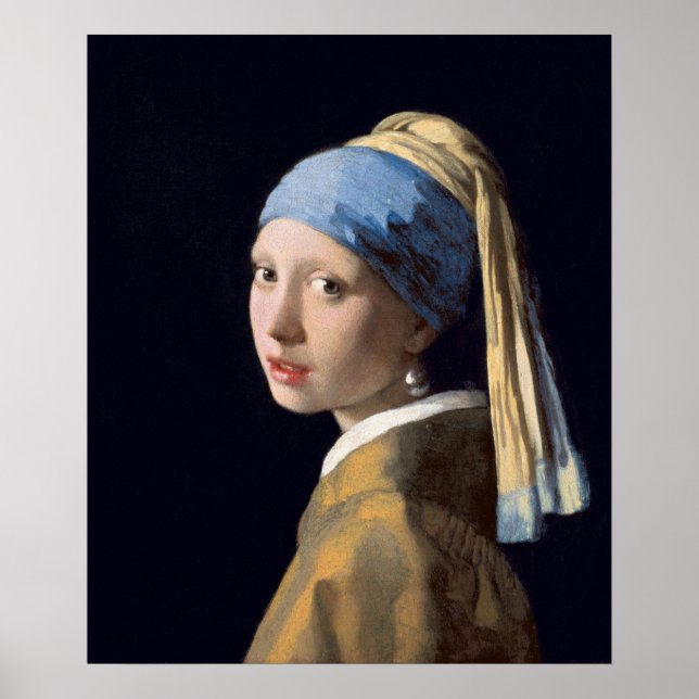 Póster Chica con Pearl Earring de Vermeer - Poster (Frente)