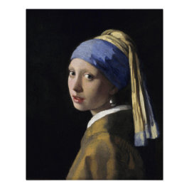 Póster Chica con Pearl Earring Johannes Vermeer Glossy