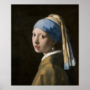 Póster Chica con Pearl Earring — Vermeer