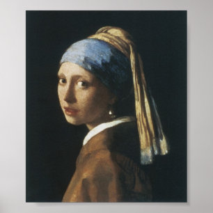 Póster Chica con Pearl Earring Wall Poster