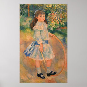 Póster Chica con un aro
