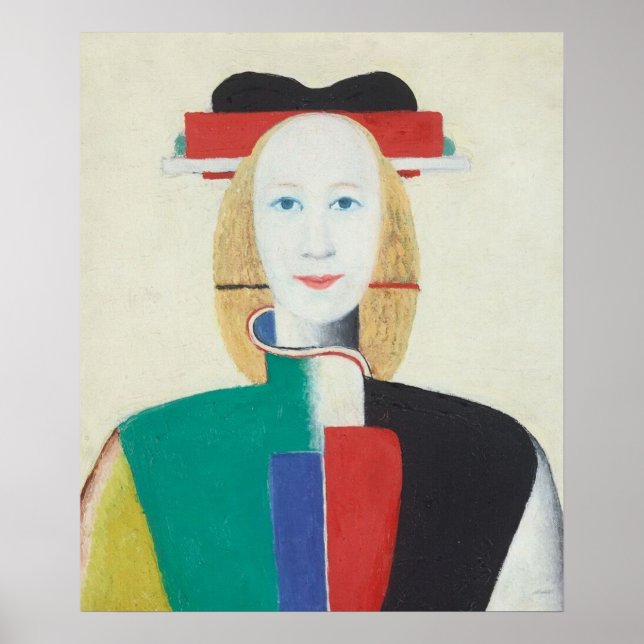 Póster Chica con un peine en el pelo (Frente)