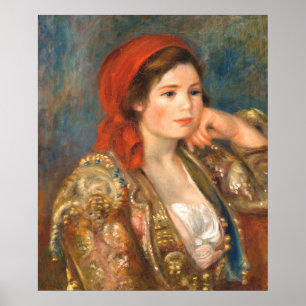Póster Chica con una chaqueta española, Renoir