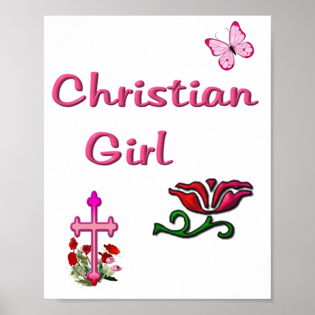 Póster Chica cristiana  (Frente)