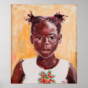 Póster Chica de África