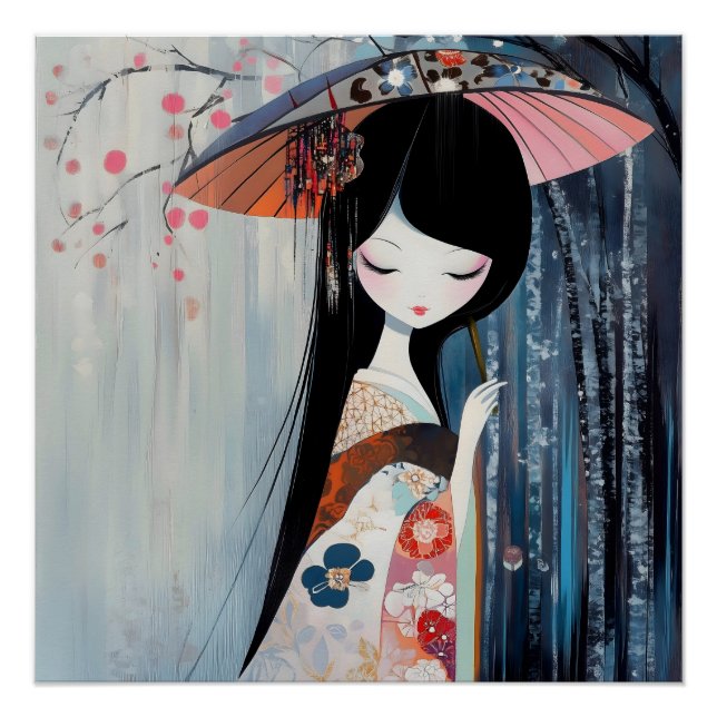 Póster Chica de animador suave (Anverso)