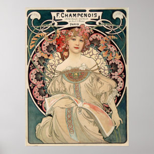 Póster Chica de bonito de París