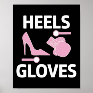 Póster Chica de boxeo entrenador femenino entrenador de b