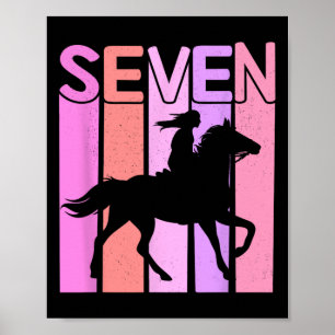 Póster Chica de Caballos 7 Aniversario Caballo de Regreso