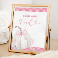 Chica de calabaza rosada precoz Poster de alimento