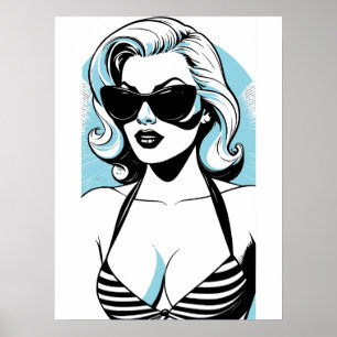 Póster Chica de California