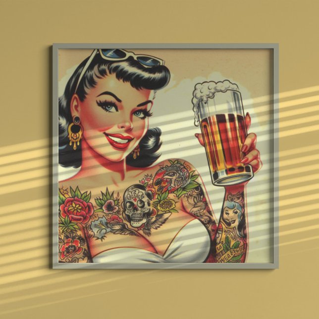 Póster Chica de Cervezas Tattooed (Subido por el creador)
