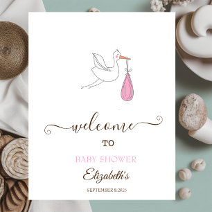 Póster Chica de cigüeña