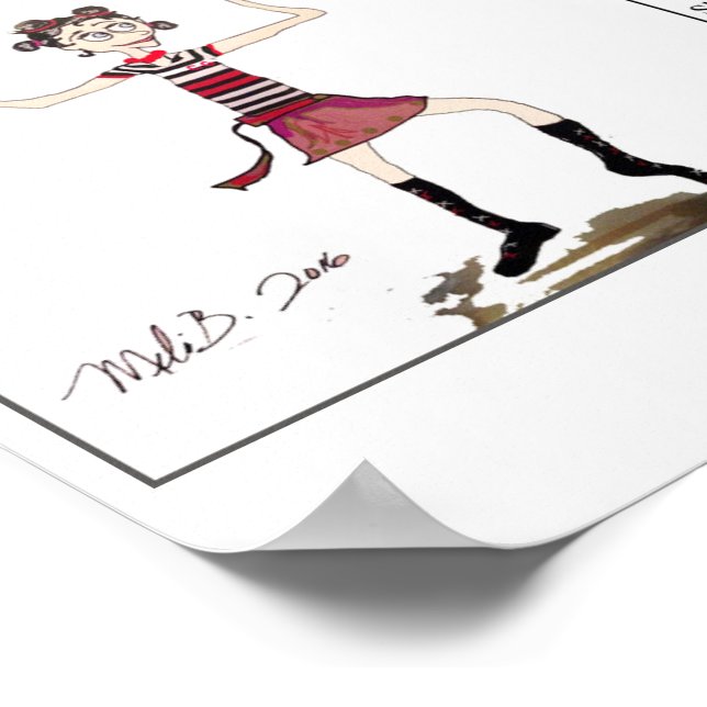 Póster Chica de circo ~ original (Esquina)