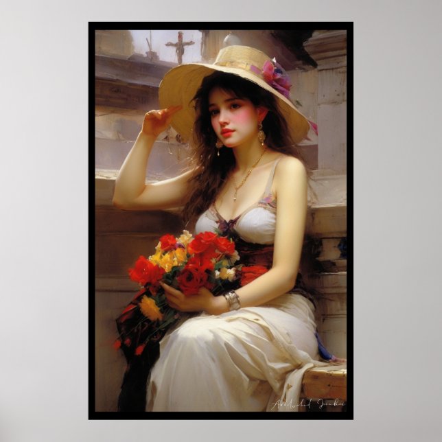 Póster Chica de corte (Frente)