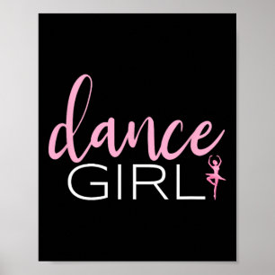 Póster Chica de danza bailarina ballet bailarina regalo d