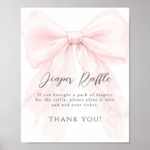 Chica de ducha de bebé moderna con lazo rosa