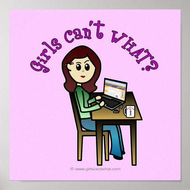 Póster Chica de equipo ligero (Frente)