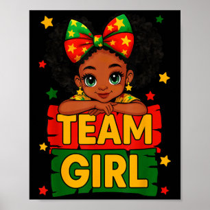 Póster Chica de equipo Niñas y Género revelan anuncio de