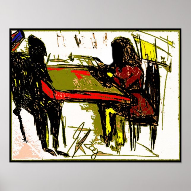 Póster chica de escuela de soldados (Frente)