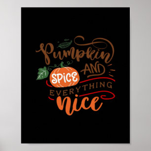 Póster Chica de especias de calabaza