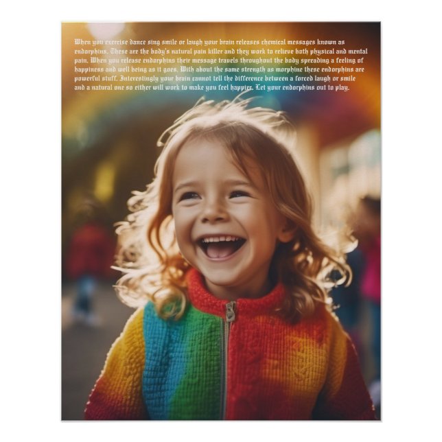 Póster Chica de Felicidad (Anverso)