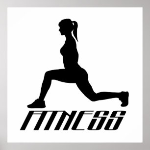 Póster Chica de fitness