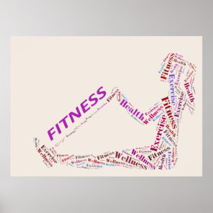 Póster Chica de fitness