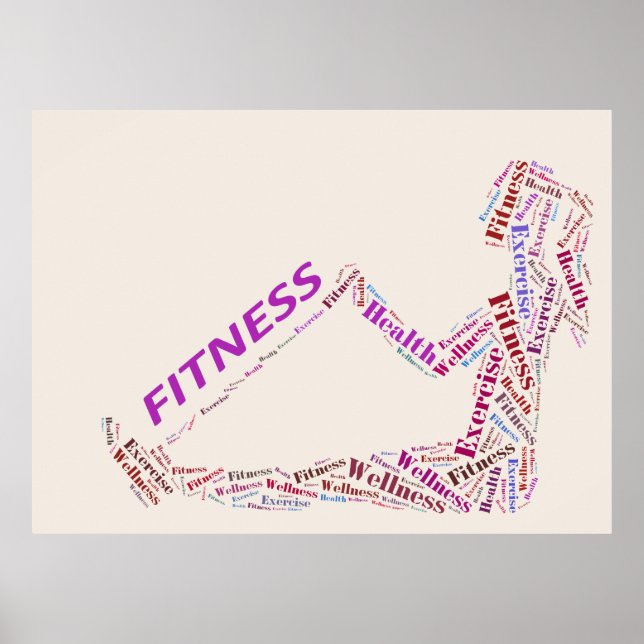 Póster Chica de fitness (Frente)