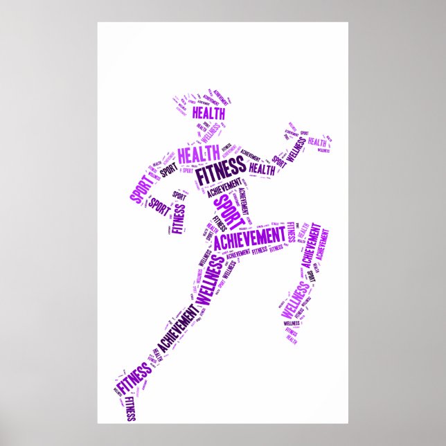 Póster Chica de fitness (Frente)