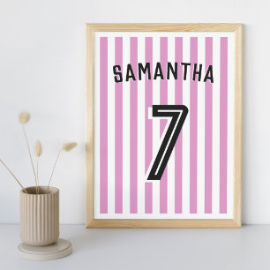 Póster Chica de fútbol Poster decorador de sala