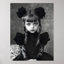 Póster Chica de gótico