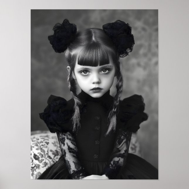 Póster Chica de gótico (Frente)