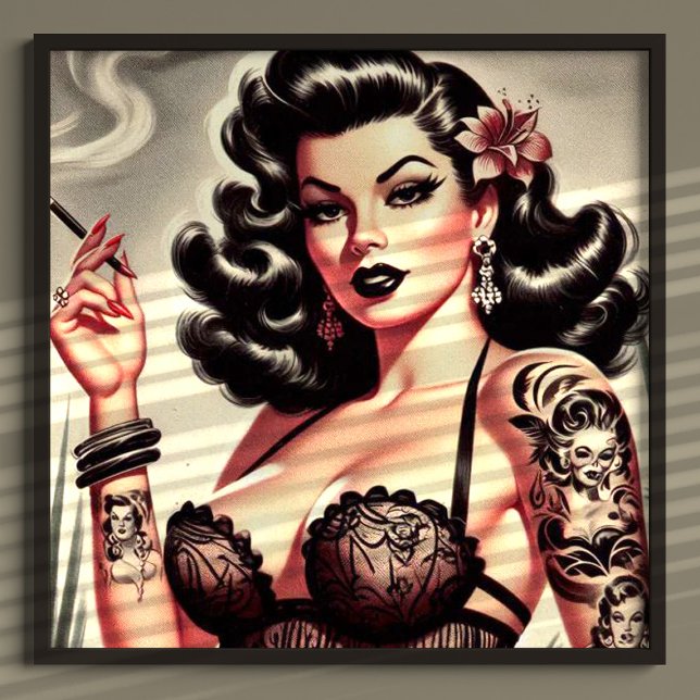 Póster Chica de Gótico Retro Tatto (Subido por el creador)