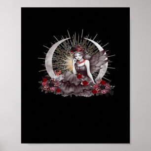 Póster Chica de gótico Whimsigoth Classic