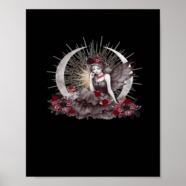 Póster Chica de gótico Whimsigoth Classic (Frente)