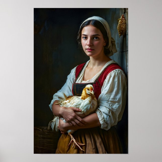 Póster Chica de granja (Frente)