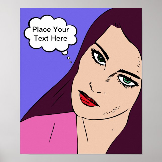 Póster Chica de historietas #1 (Frente)