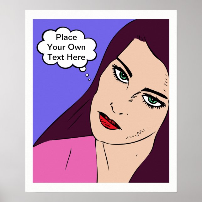 Póster Chica de historietas #1 (Frente)
