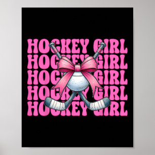 Póster Chica de Hockey Chica de Hockey Callejero Lazo Coq
