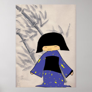 Póster Chica de Japón