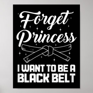 Póster Chica de Karate Artes Marciales Mma Jiu Jitsu Kick