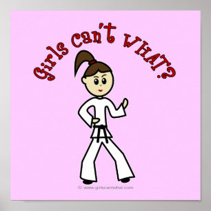 Póster Chica de karate ligero