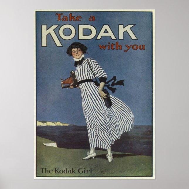 Póster Chica de Kodak Poster de publicidad en inglés (Frente)