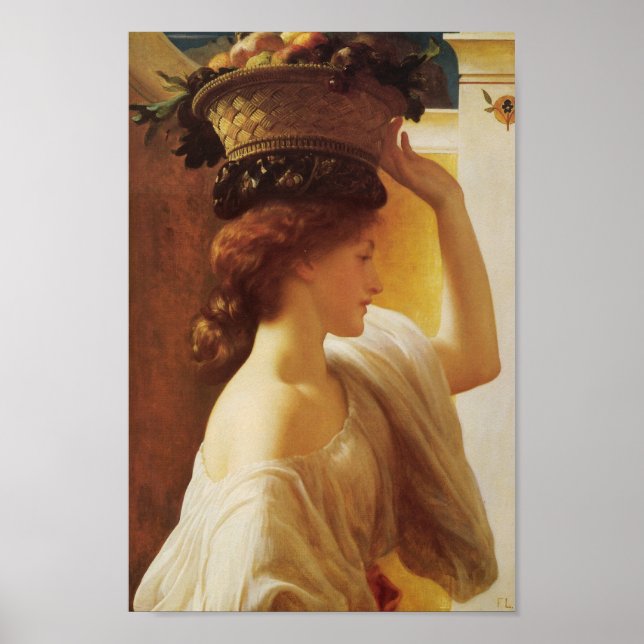 Póster Chica de la cesta de frutas (Frente)