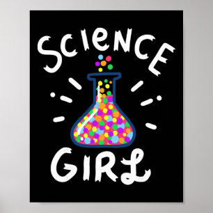 Póster Chica de la ciencia Química Biología Estudiante Pr