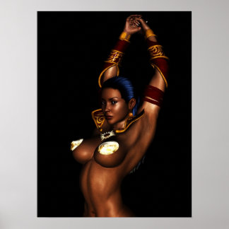 Póster Chica de la Fantasía de Marte